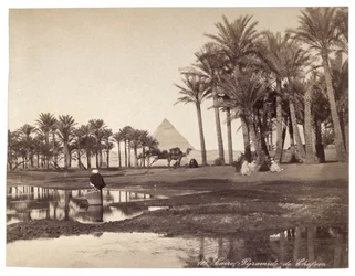 Pirámide en Egipto, hacia 1900 (foto)