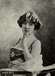 Retrato de la artista francesa Amelie Dieterle ( 1871