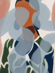 Retrato abstracto de una mujer