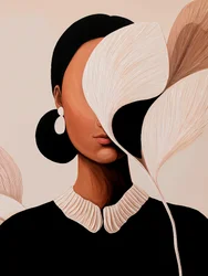 Retrato abstracto elegante