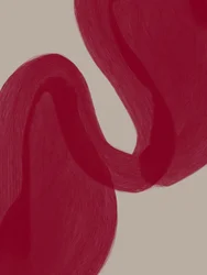Curvas rojas sinuosas