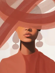Retrato de estilo moderno y elegante