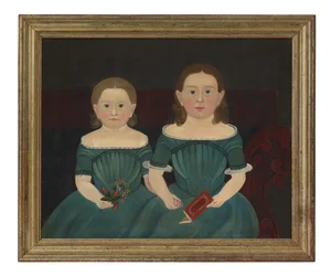 Mary y Elizabeth Hathaway, c.1849 (óleo sobre lienzo)