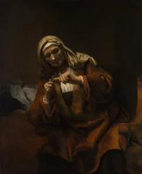 Anciana cortándose las uñas, ca. 1655-60