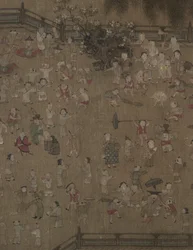 Cien niños jugando, 1100s-1200s