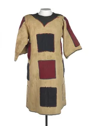 Una de dos jibbahs de derviche usadas por Wad El Nejumi y su hijo, c.1887