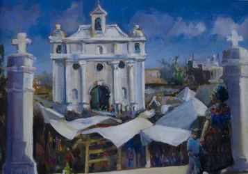 Día de mercado en Guatemala, 2011