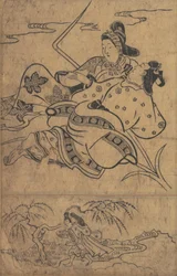 En el Borde del Río Akutagawa de los Cuentos de Ise Ise monogatari