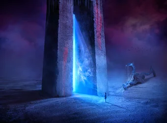 El misterioso portal azul