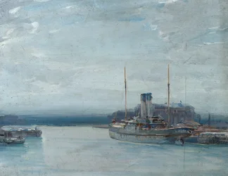 Crepúsculo, c.1910 (óleo sobre tabla)