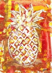 Piña tropical vibrante