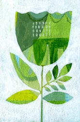 Resumen: Flor verde