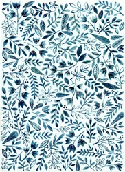 Estampado floral azul