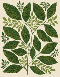 Hojas verdes de plantas