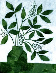 Follaje verde moderno