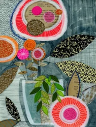 Collage botánico lleno de vida