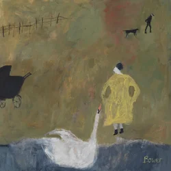 Leda, 2011 (óleo sobre tabla)