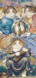 Ilustración de ¡Gatos en abundancia! Compendio de gatos cultos (pub. 2015)