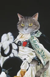 Ilustración de ¡Gatos en abundancia! Compendio de gatos cultos (pub. 2015)