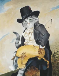 Ilustración de ¡Gatos en abundancia! Compendio de gatos cultos (pub. 2015)