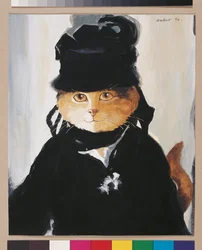 Ilustración de ¡Gatos en abundancia! Compendio de gatos cultos (pub. 2015)