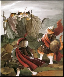 Ilustración de Shakespeare Cats (pub. 1996)