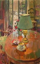 Puerta a Terraza (óleo sobre lienzo)