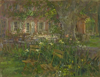 Terraza de Provenza con Iris