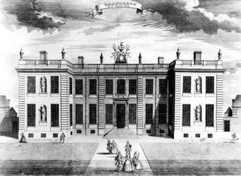 Vista de la Casa Marlborough en Pall Mall, Westminster, 1741