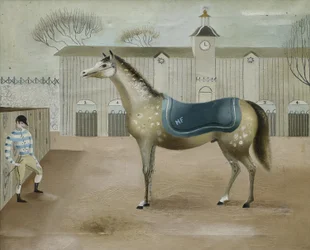 El caballo amarillo (óleo sobre lienzo)