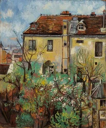 Jardín en la rue Cortot, 1928