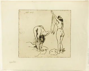 Dos Mujeres Secándose