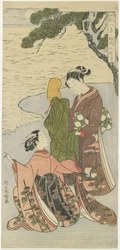 Luz de luna de otoño de Matsukaze, c. 1767