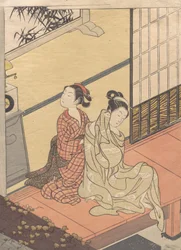Campanada Vespertina del Reloj Tokei no bansho, de la serie “Ocho Vistas del Salón”, ca. 1766