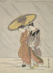 Dos mujeres en una tormenta, 1764-72
