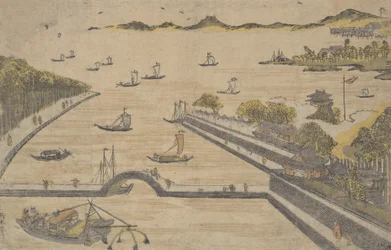 Vista de Fukagawa, Edo