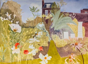 Bees Love Flowers, Flowers Love Bees, 2021 (acuarela sobre papel)