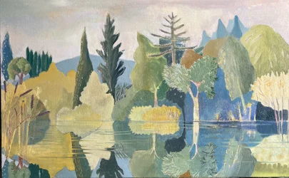 El lago silencioso, 2024 (óleo sobre lienzo)