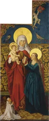 Santa Ana con la Virgen, el Niño y un donante