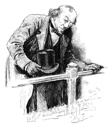 Última aparición de Lord Beaconsfield, Cámara de los Comunes, finales del siglo XIX, 1900