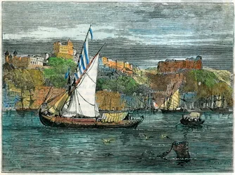 Vista de Oporto, Portugal, c1880