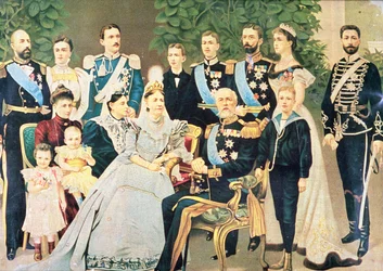 Oscar II y su familia, c.1890