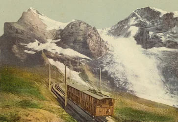 Berner Oberland: Jungfraubahn (foto a color)