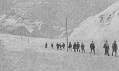 Travesía del Gran Saint-Bernard en invierno