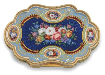 Caja de oro con retrato esmaltado del virrey Abbas I de Egipto, c.1820
