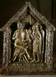 Arca de reliquias de los hijos de San Segismundo, siglo XII-XIII