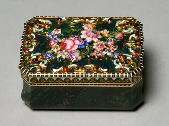Caja de rapé, atribuida a miniatura pintada por Jean-Louis Richter