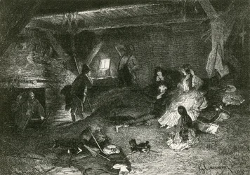 Turistas despertando en un chalet