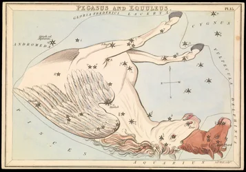Pegaso y Equelo, c.1825 (cartulina, papel, tejido)