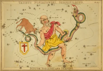 Tauro Poniatowski, Serpentario, Scutum Sobiesky y Serpens, Ilustración de 